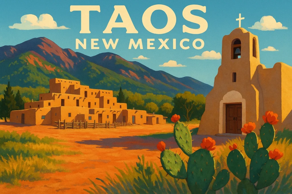 Vacation spots in US for couples – Taos New Mexico Pueblo.