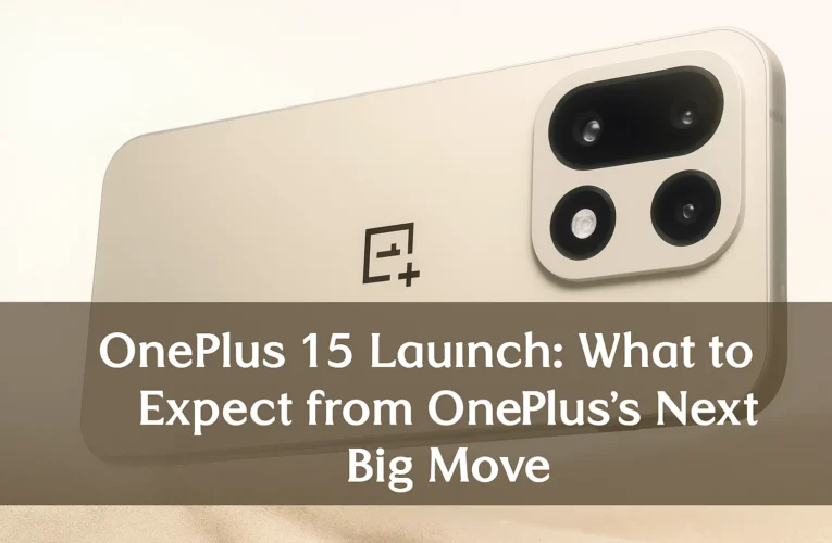 OnePlus 15 Launch: What to Expect from OnePlus’s Next Big Move