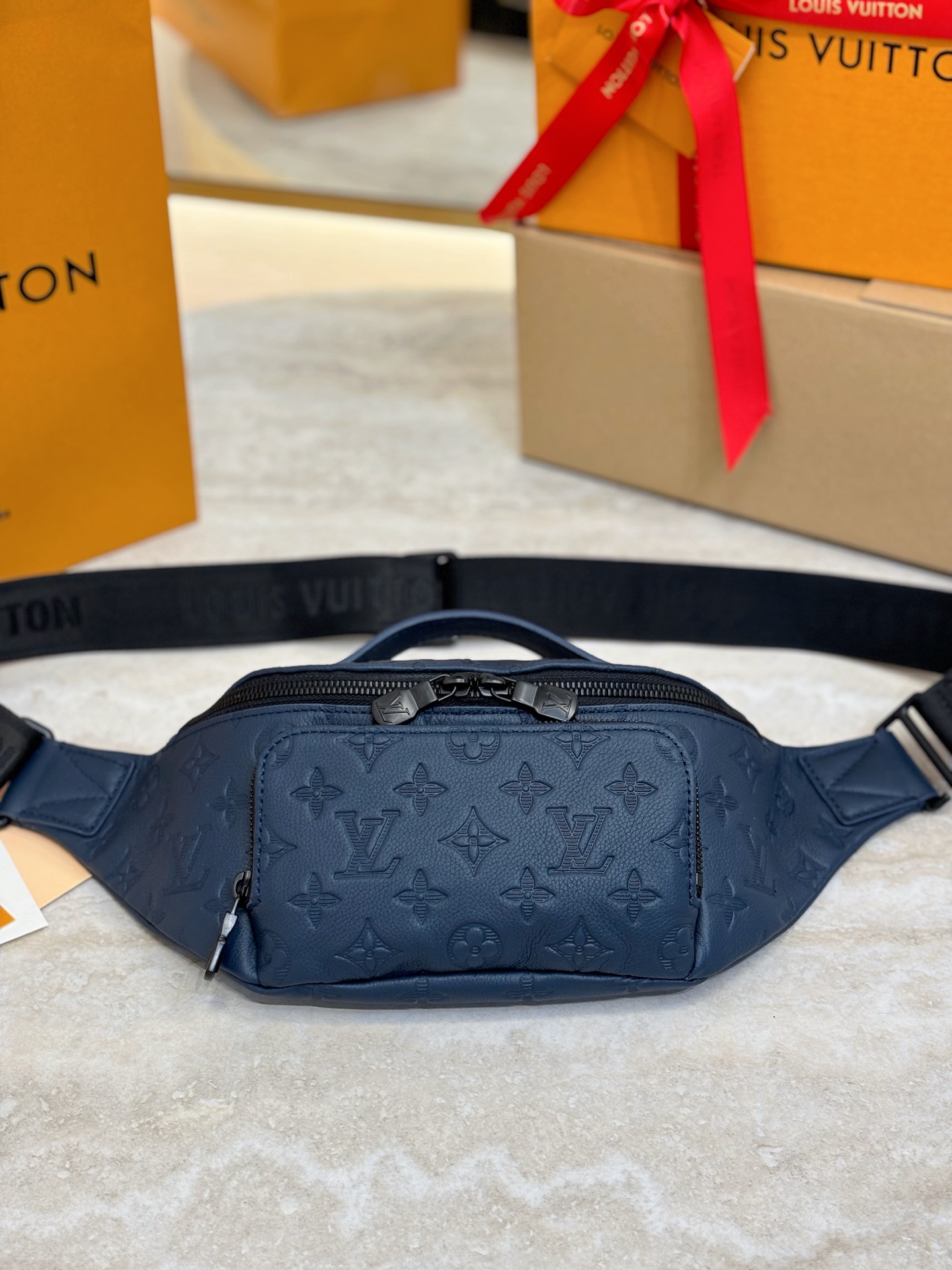 Louis Vuitton Rush Waist Bag M14784 in Blue
