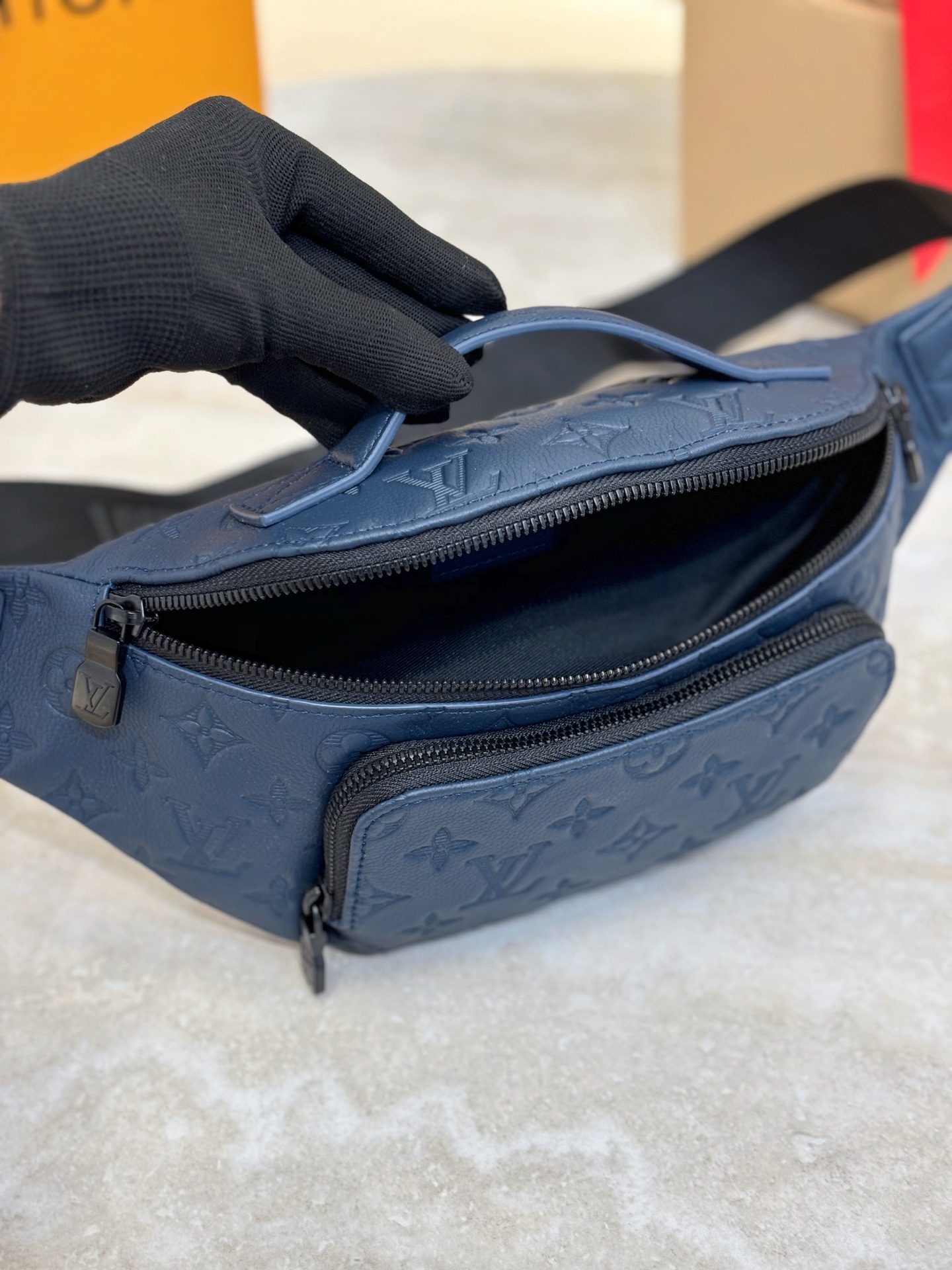 Louis Vuitton Rush Waist Bag M14784 in Blue