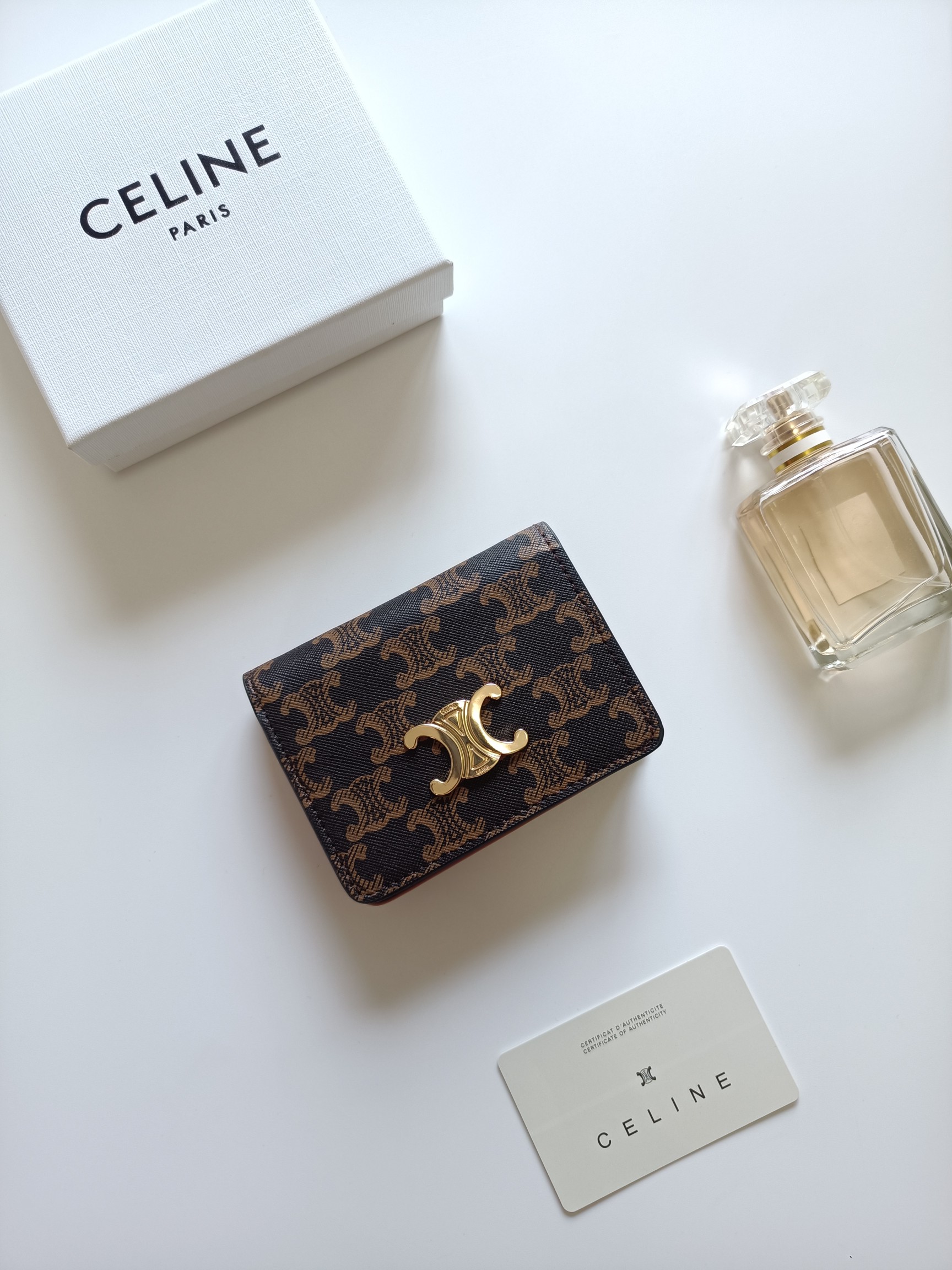 Celine Triomphe Card Holder 10K623