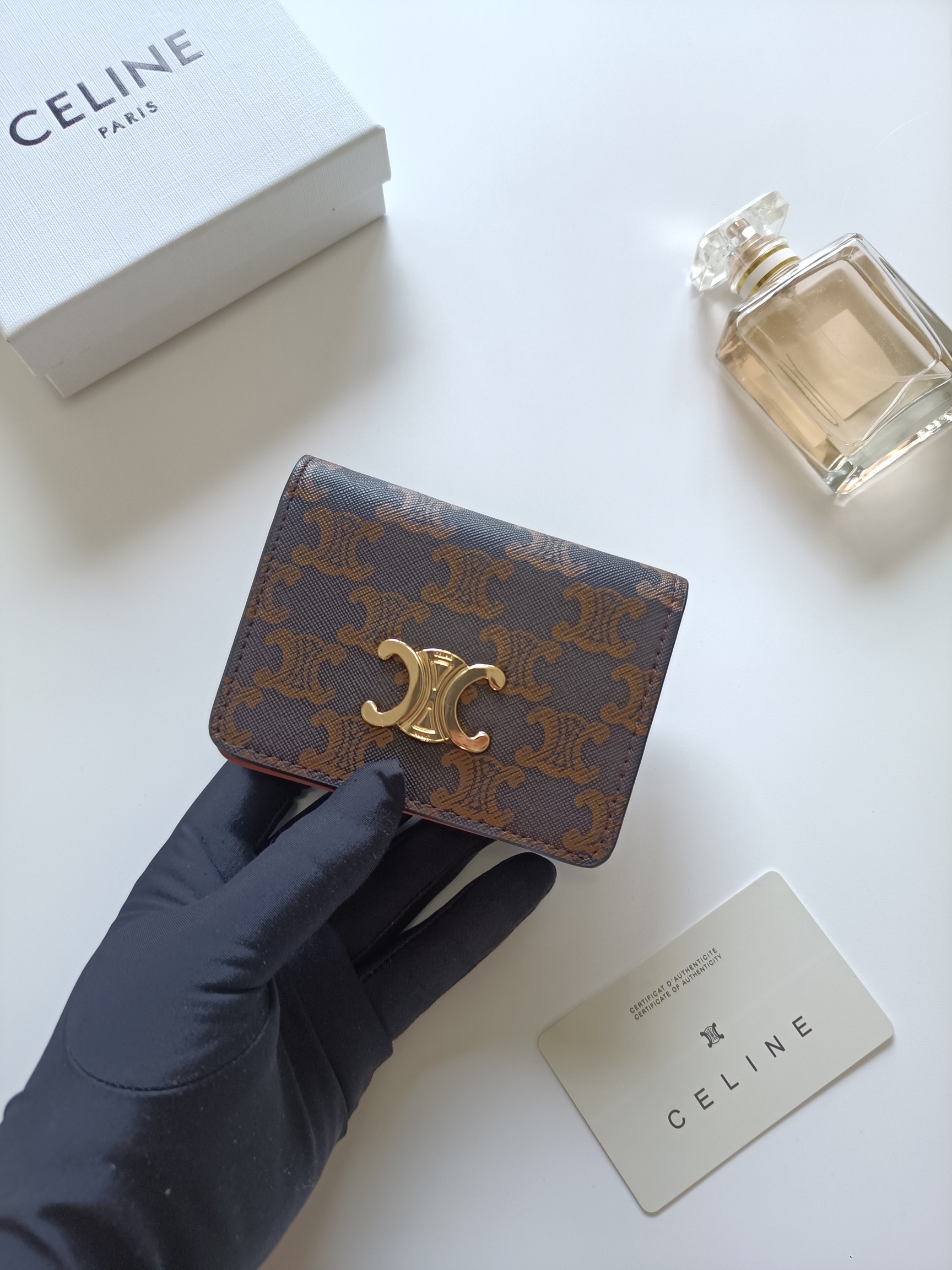 Celine Triomphe Card Holder 10K623