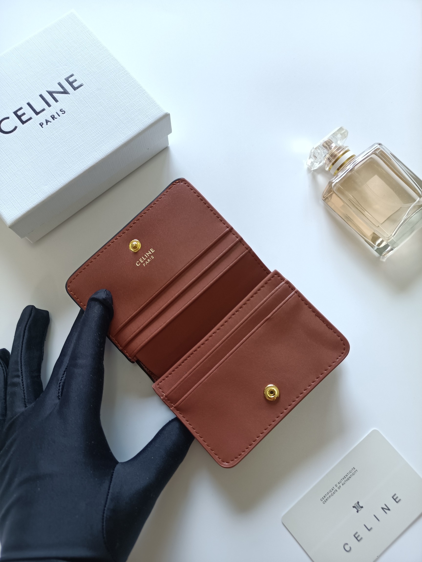 Celine Triomphe Card Holder 10K623
