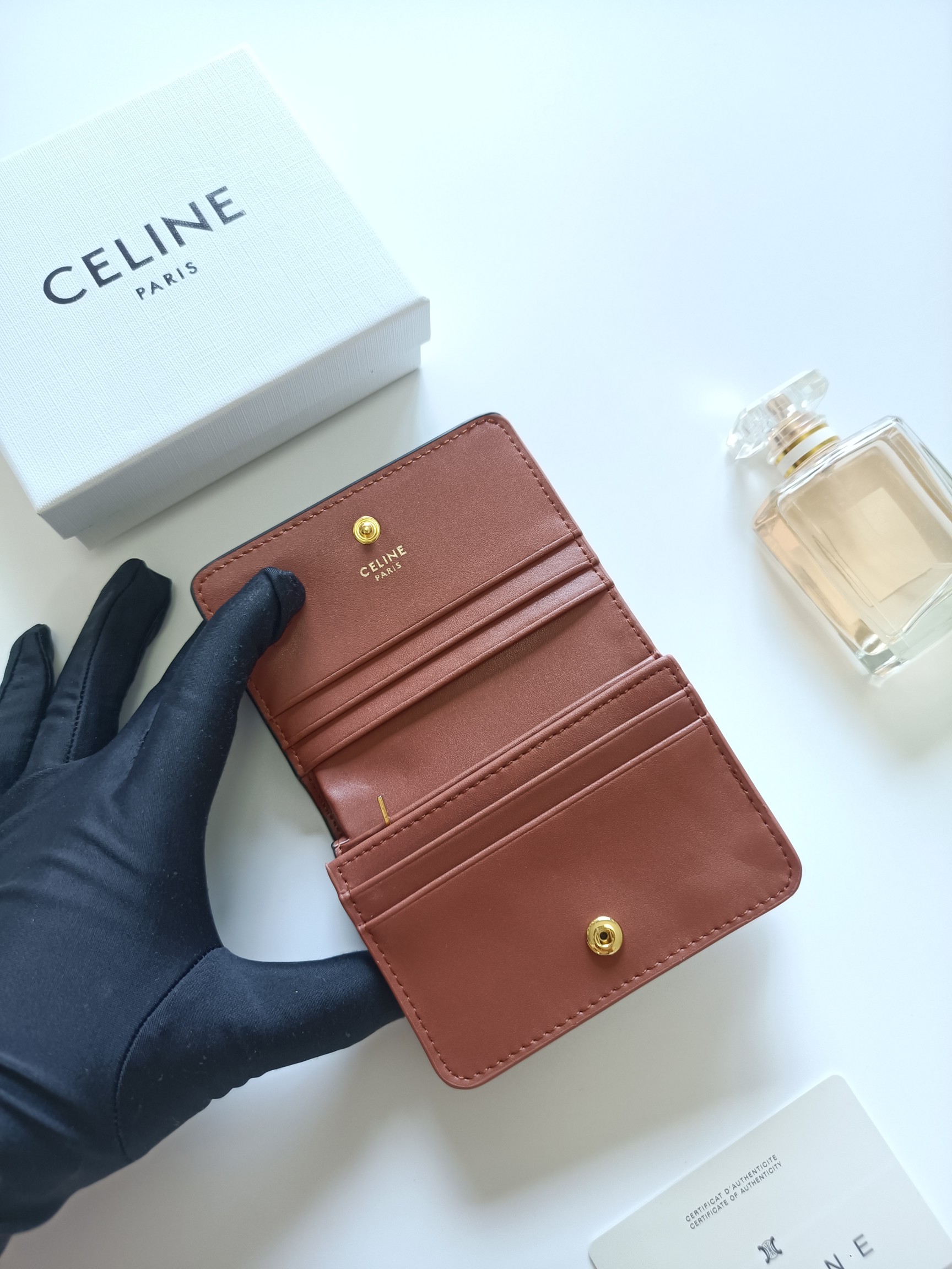 Celine Triomphe Card Holder 10K623
