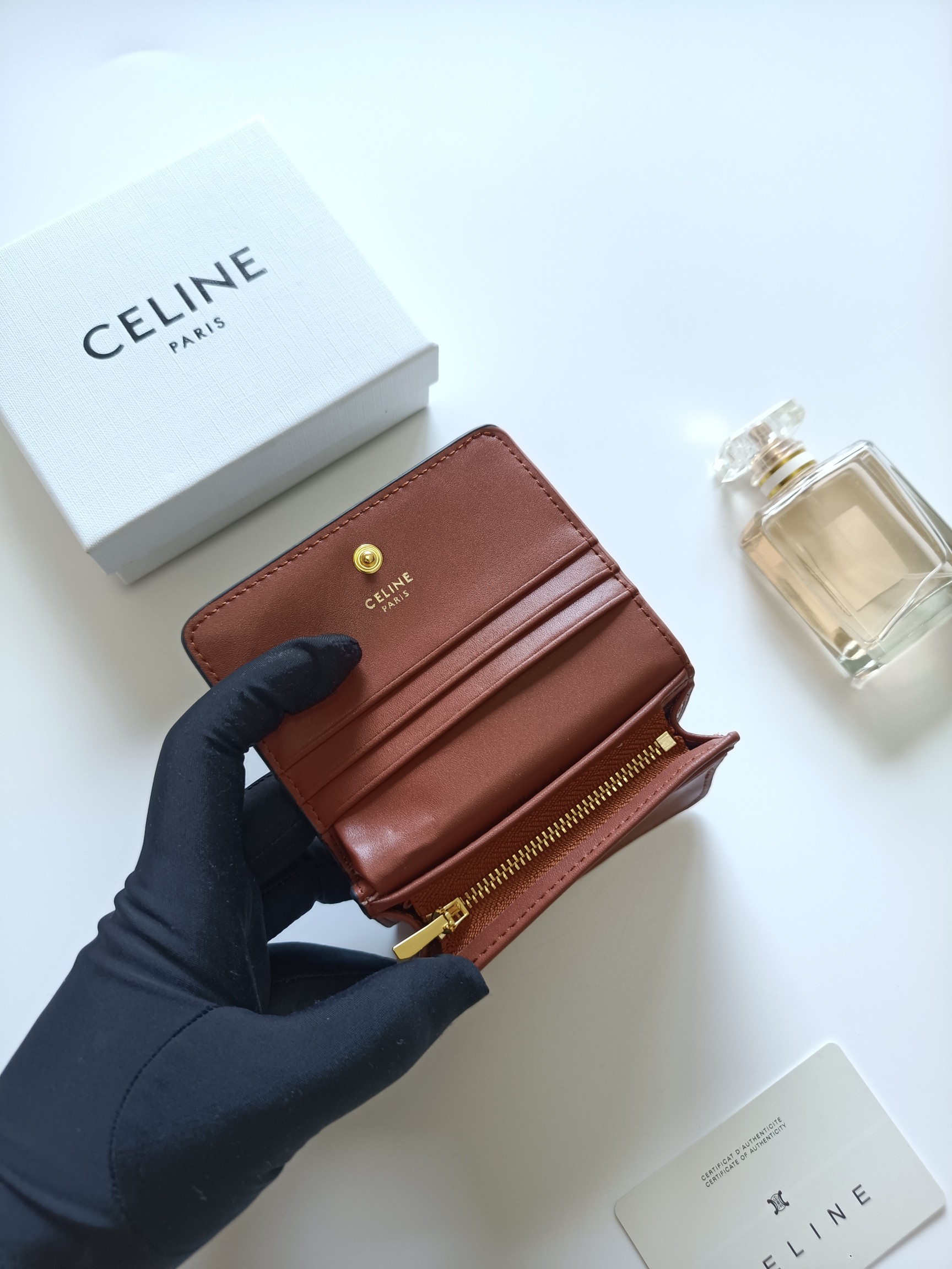 Celine Triomphe Card Holder 10K623