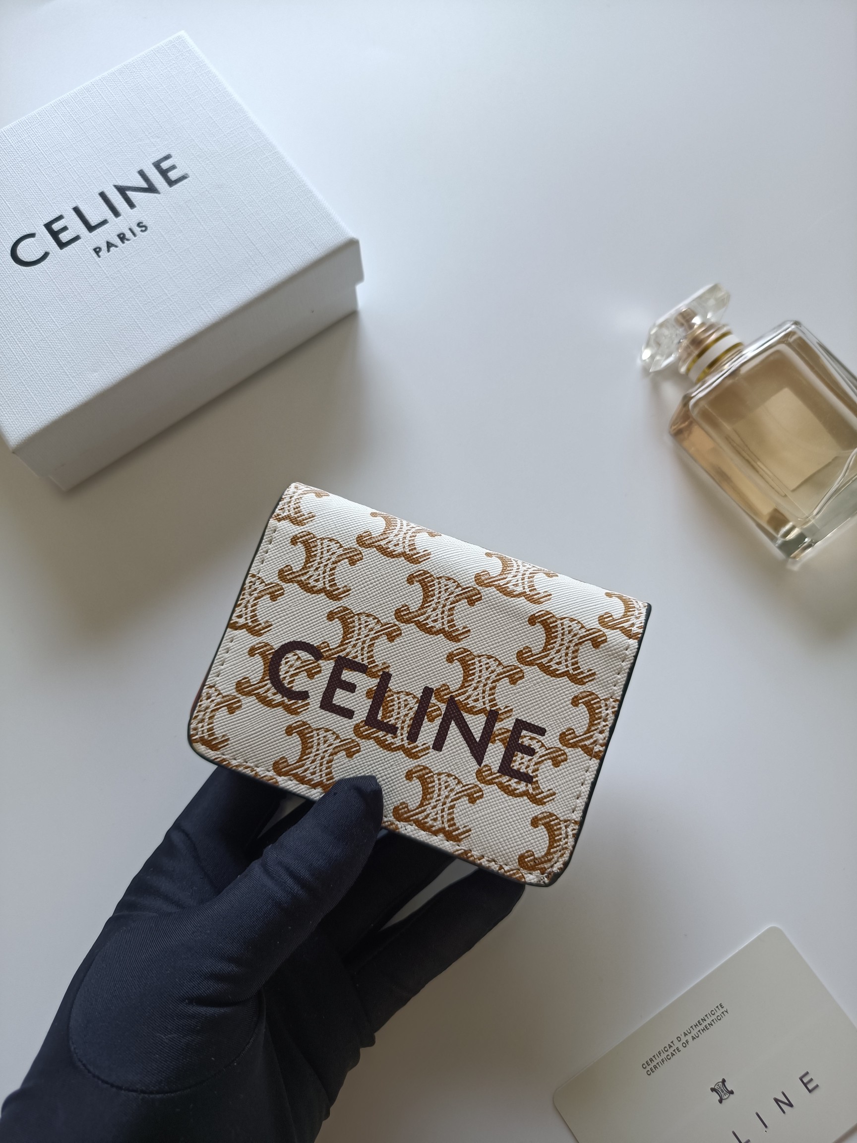 Celine Triomphe Card Holder 10K623
