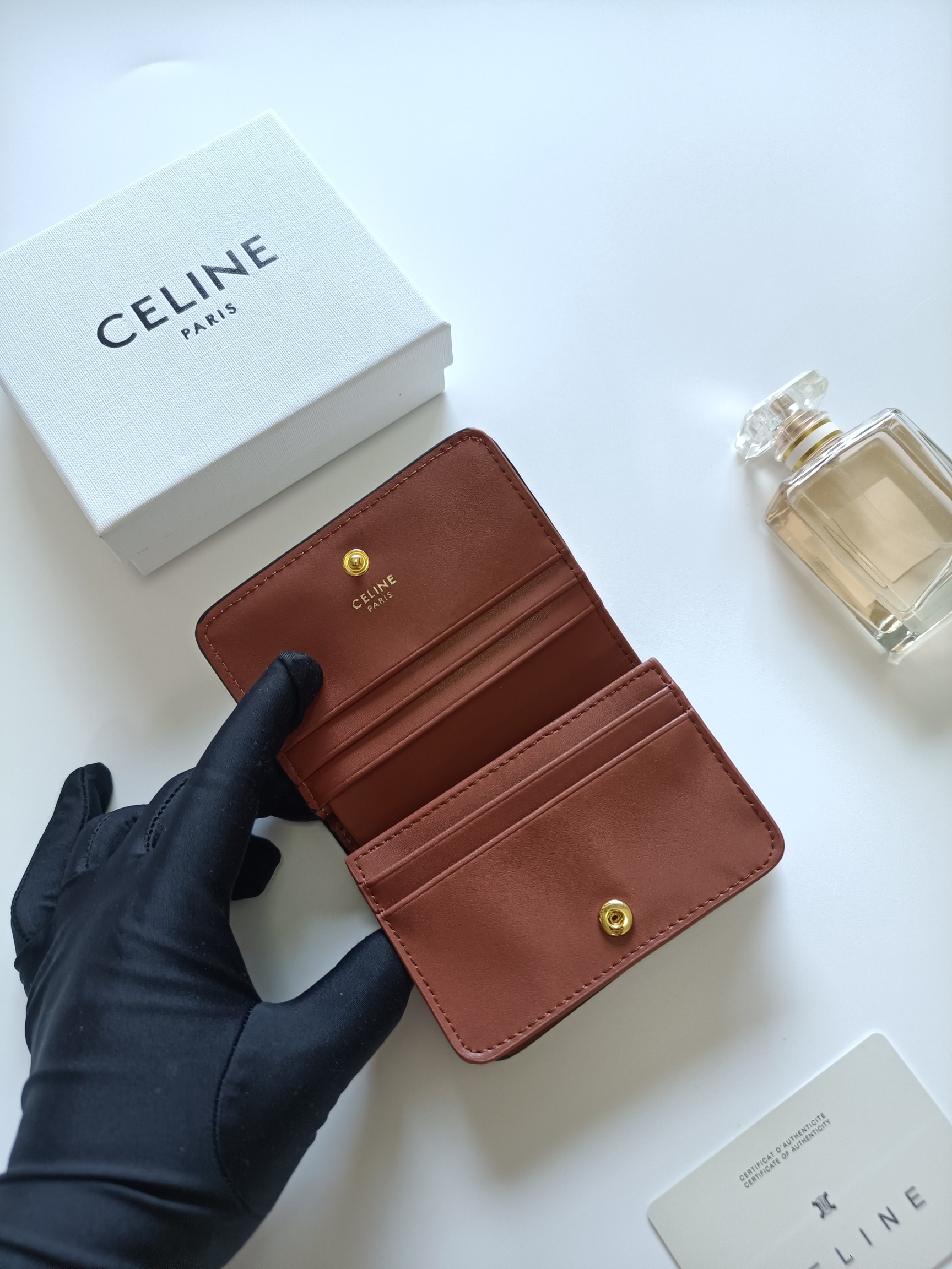 Celine Triomphe Card Holder 10K623