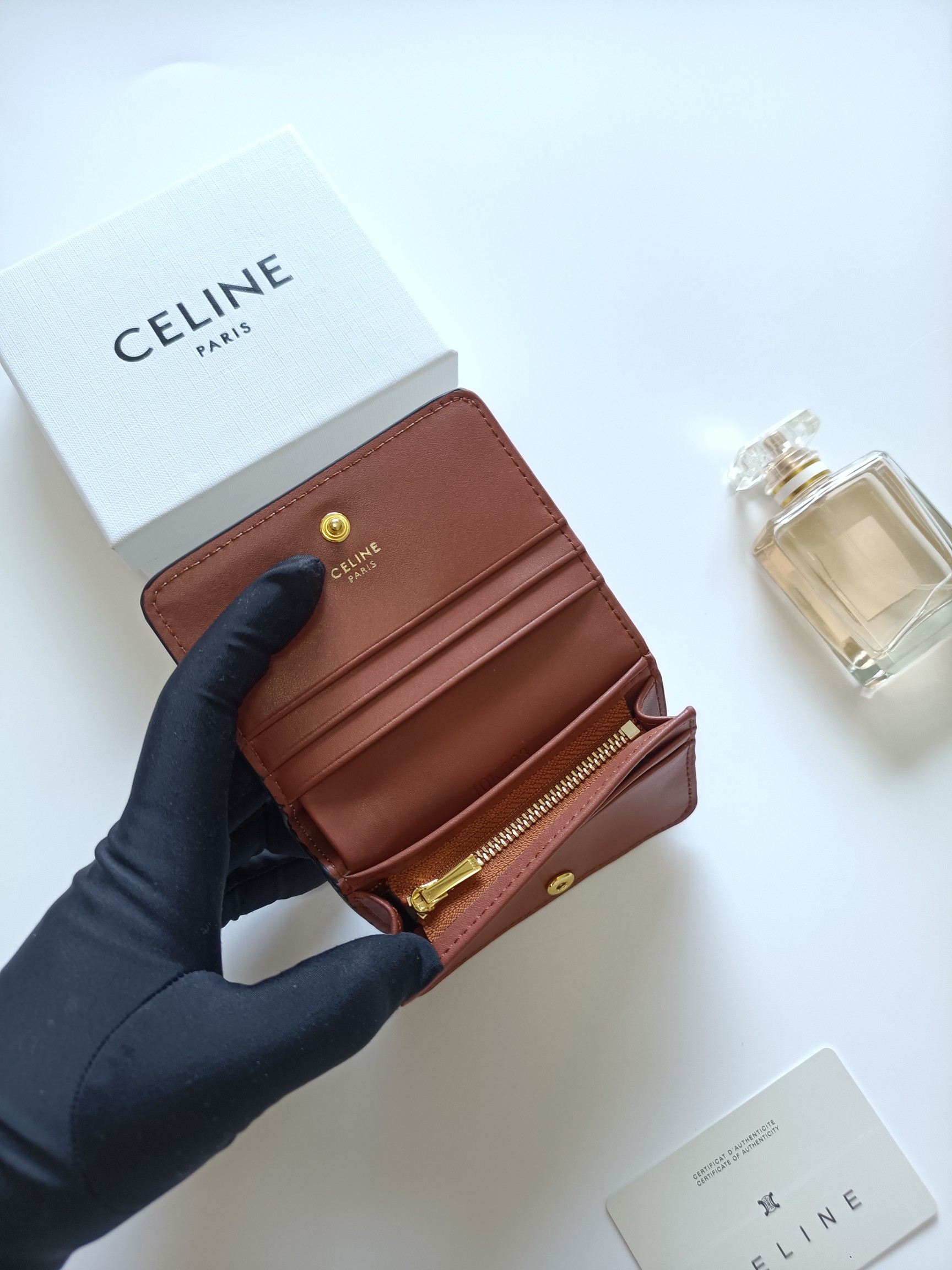 Celine Triomphe Card Holder 10K623