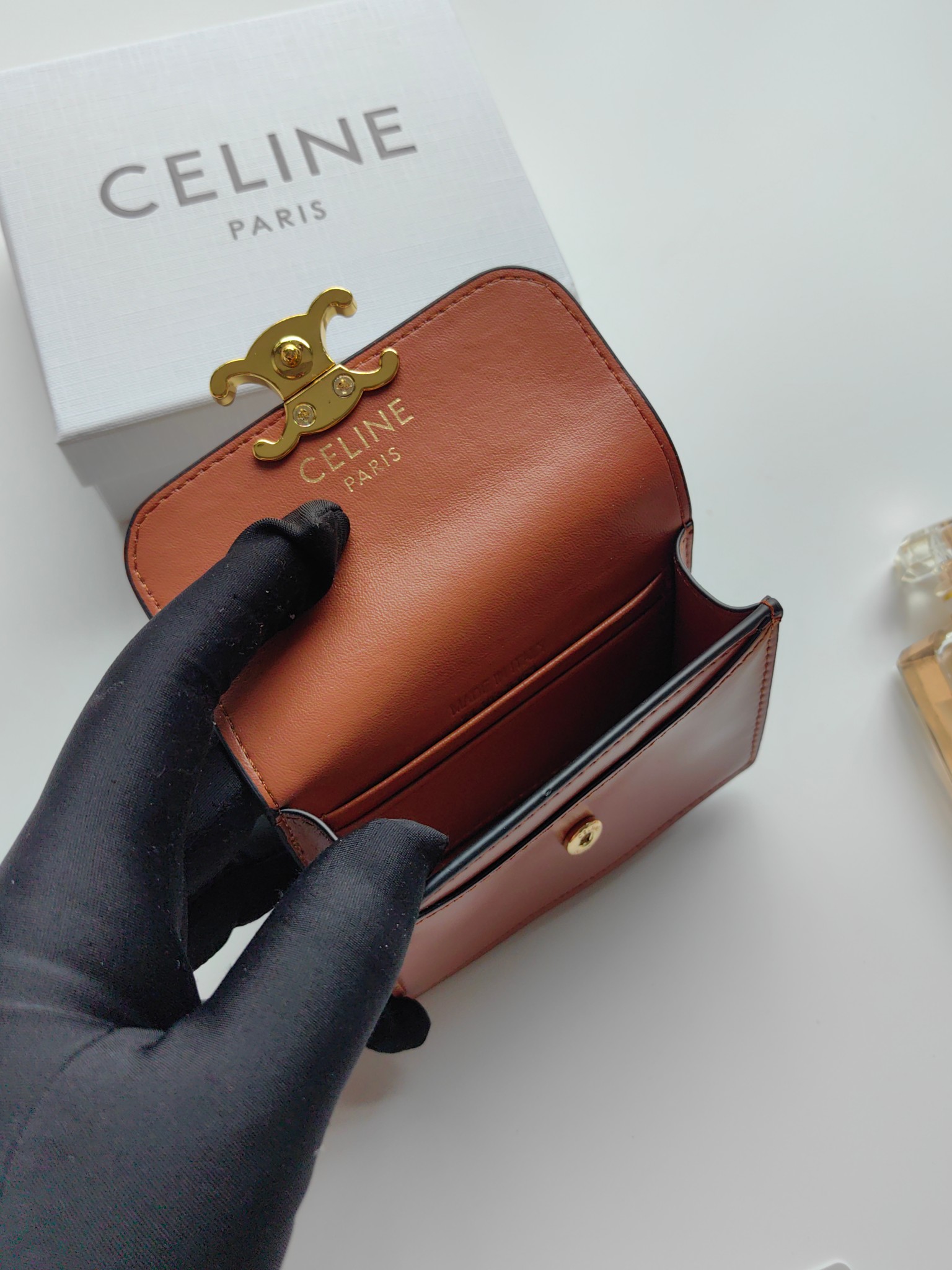 Celine Triomphe Card Holder 10N063