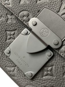Louis Vuitton S Lock Messenger Bag M58489 in Grey