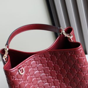 Gucci GG Emblem Bucket Bag 815103 in Black