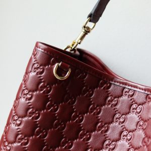 Gucci GG Emblem Bucket Bag 815103 in Black