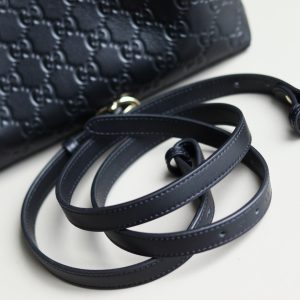 Gucci GG Emblem Bucket Bag 815103 in Black