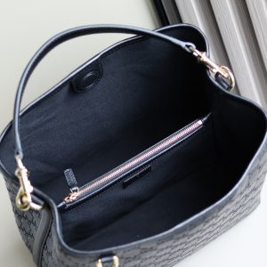 Gucci GG Emblem Bucket Bag 815103 in Black
