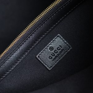 Gucci GG Emblem Bucket Bag 815103 in Black