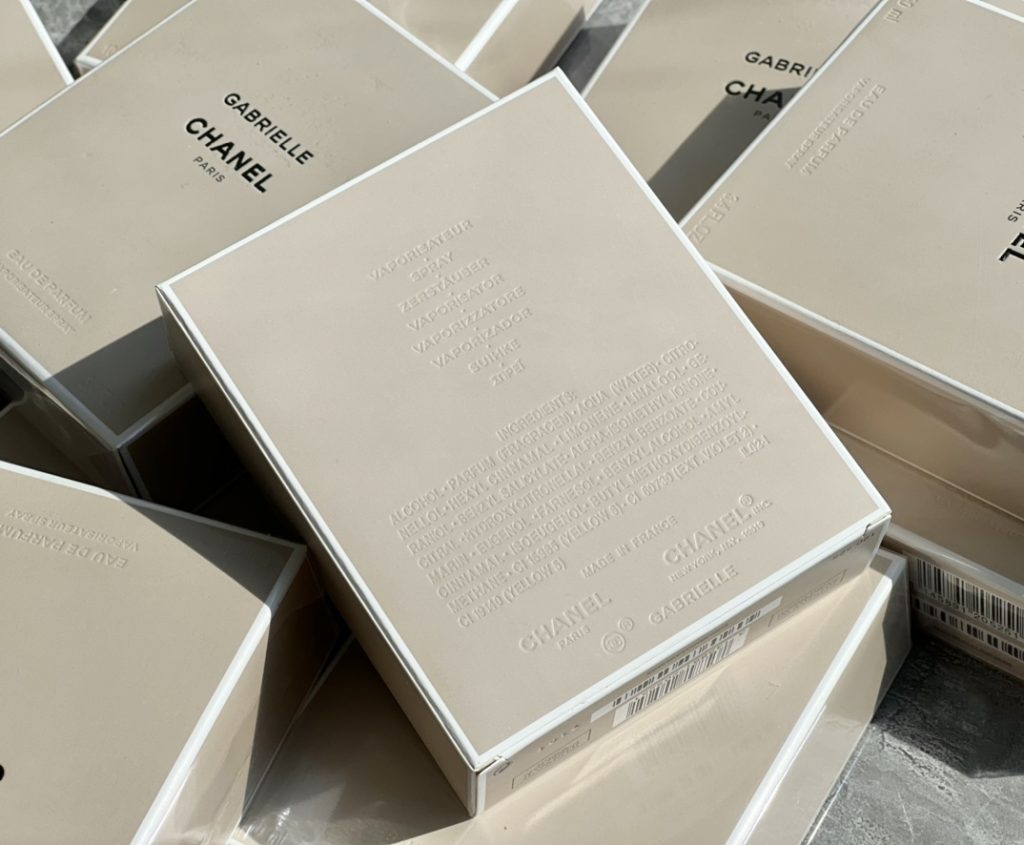 Chanel Perfume in White