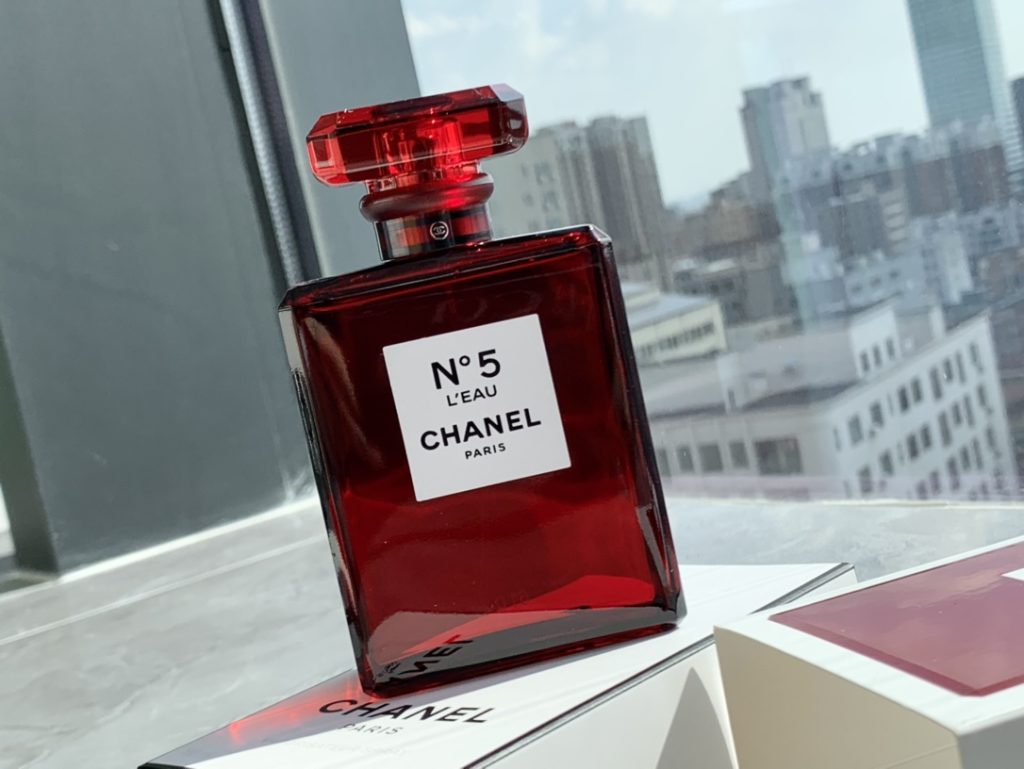 Chanel Perfume in White