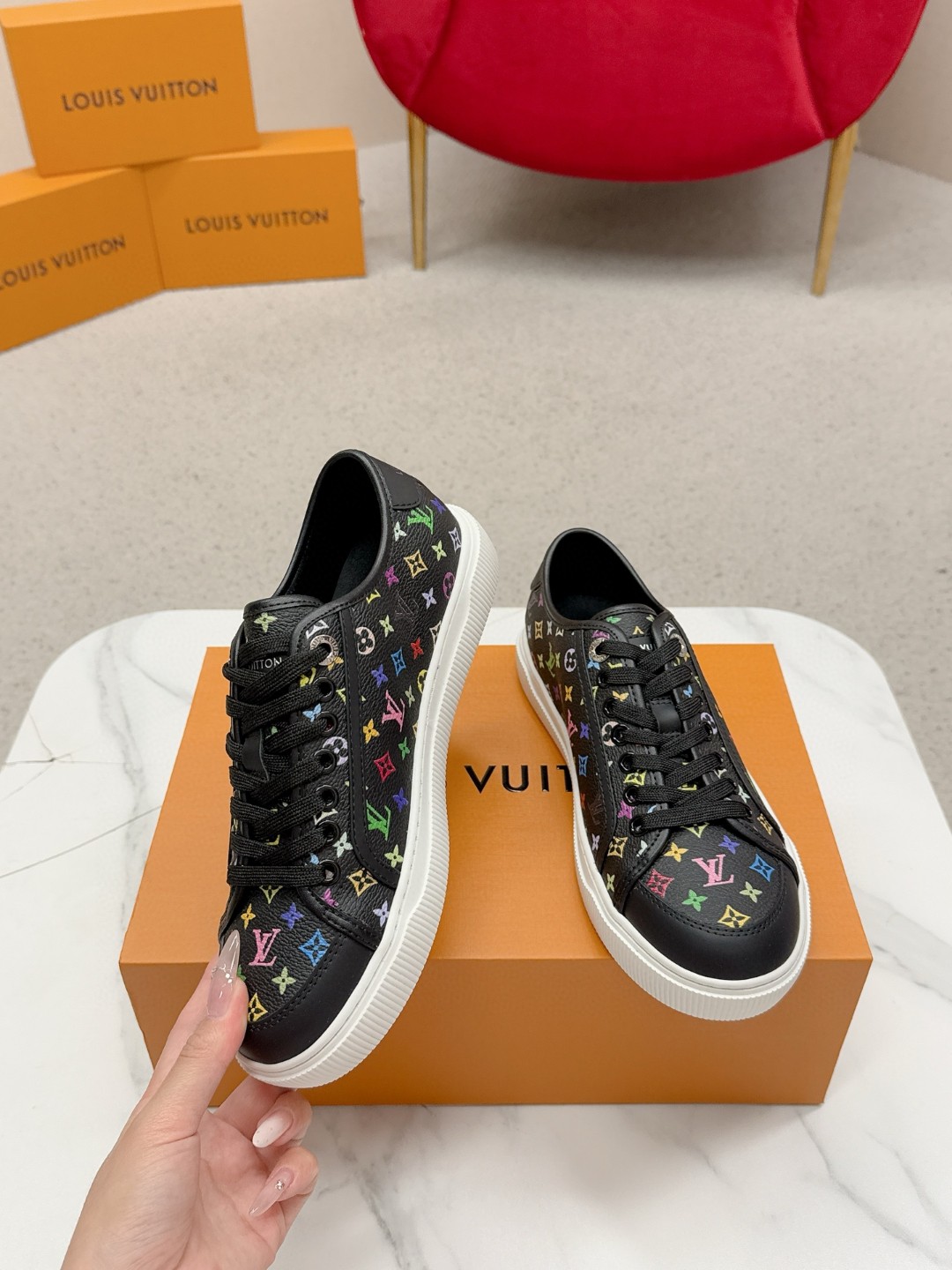 Louis Vuitton Shoes in Denim