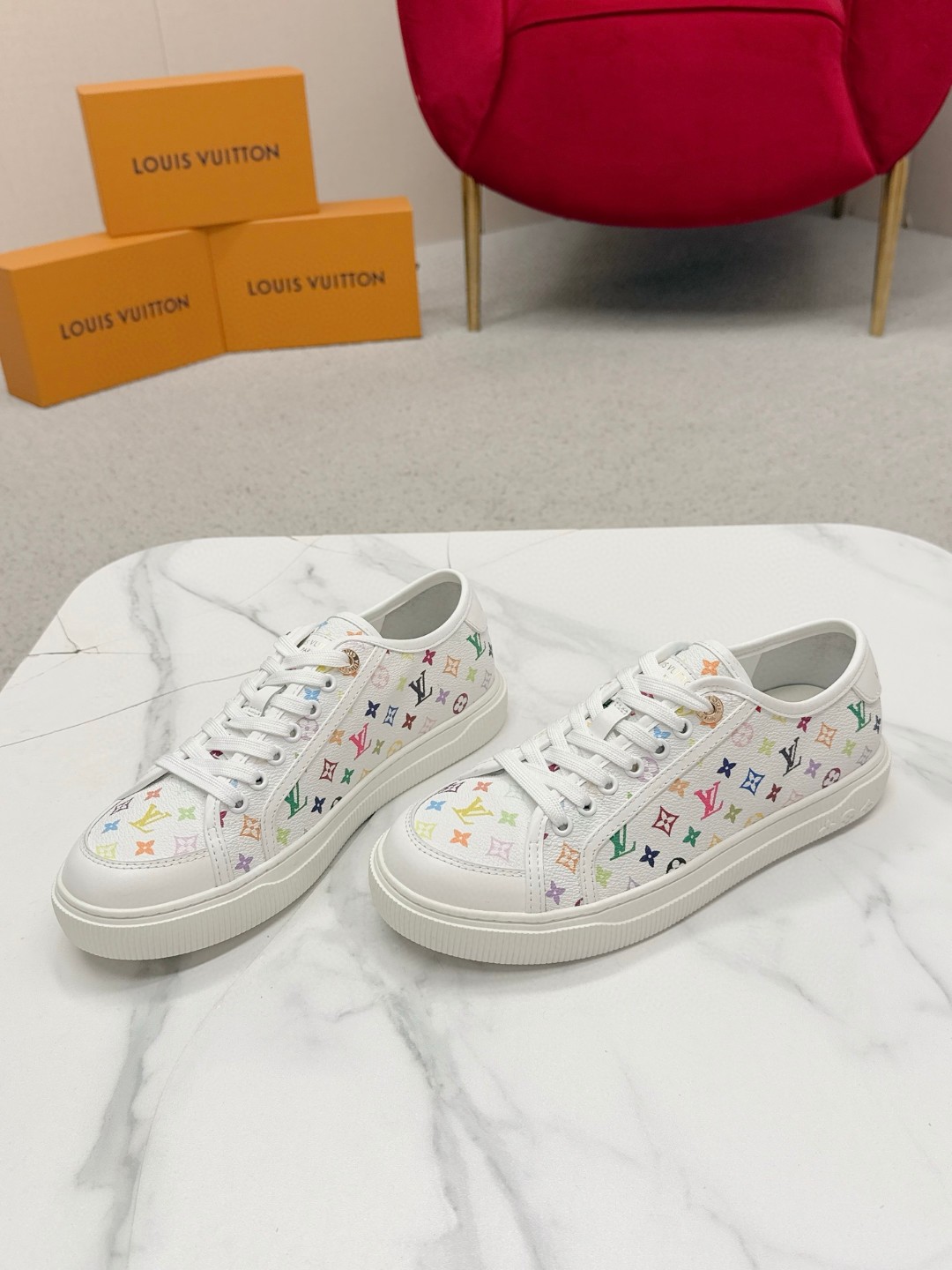 Louis Vuitton Shoes in Denim