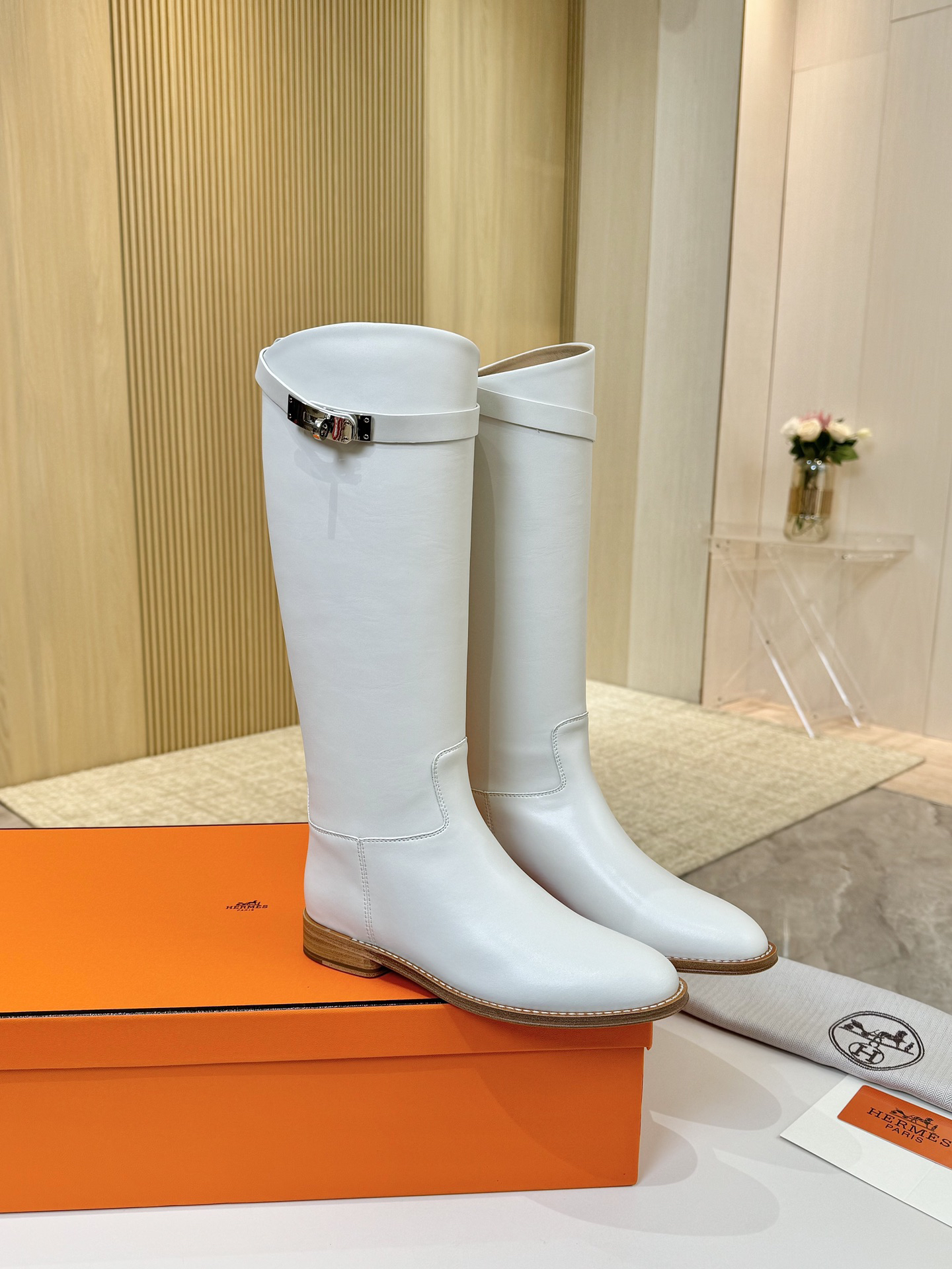 Hermes Shoes in White