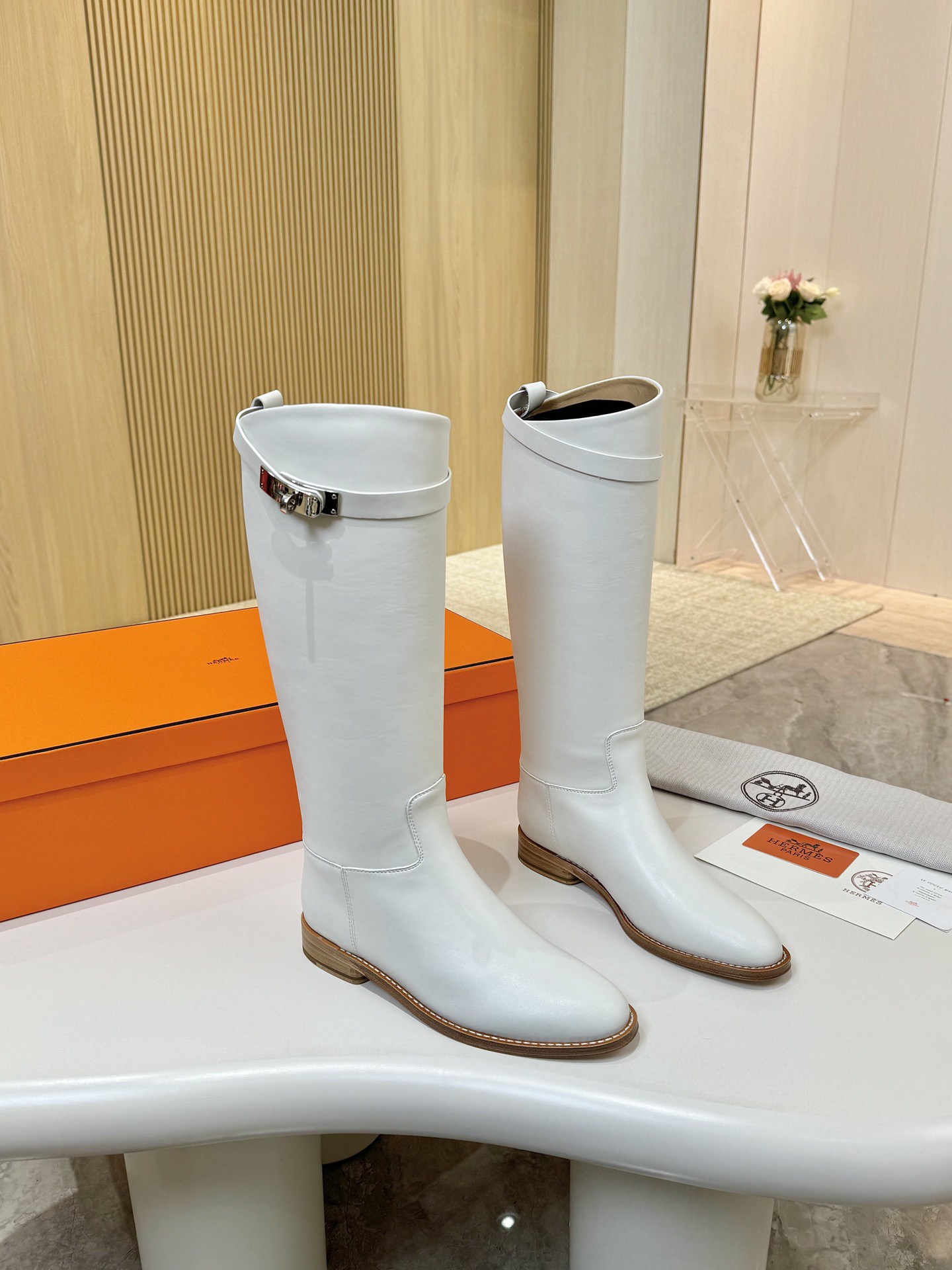 Hermes Shoes in White