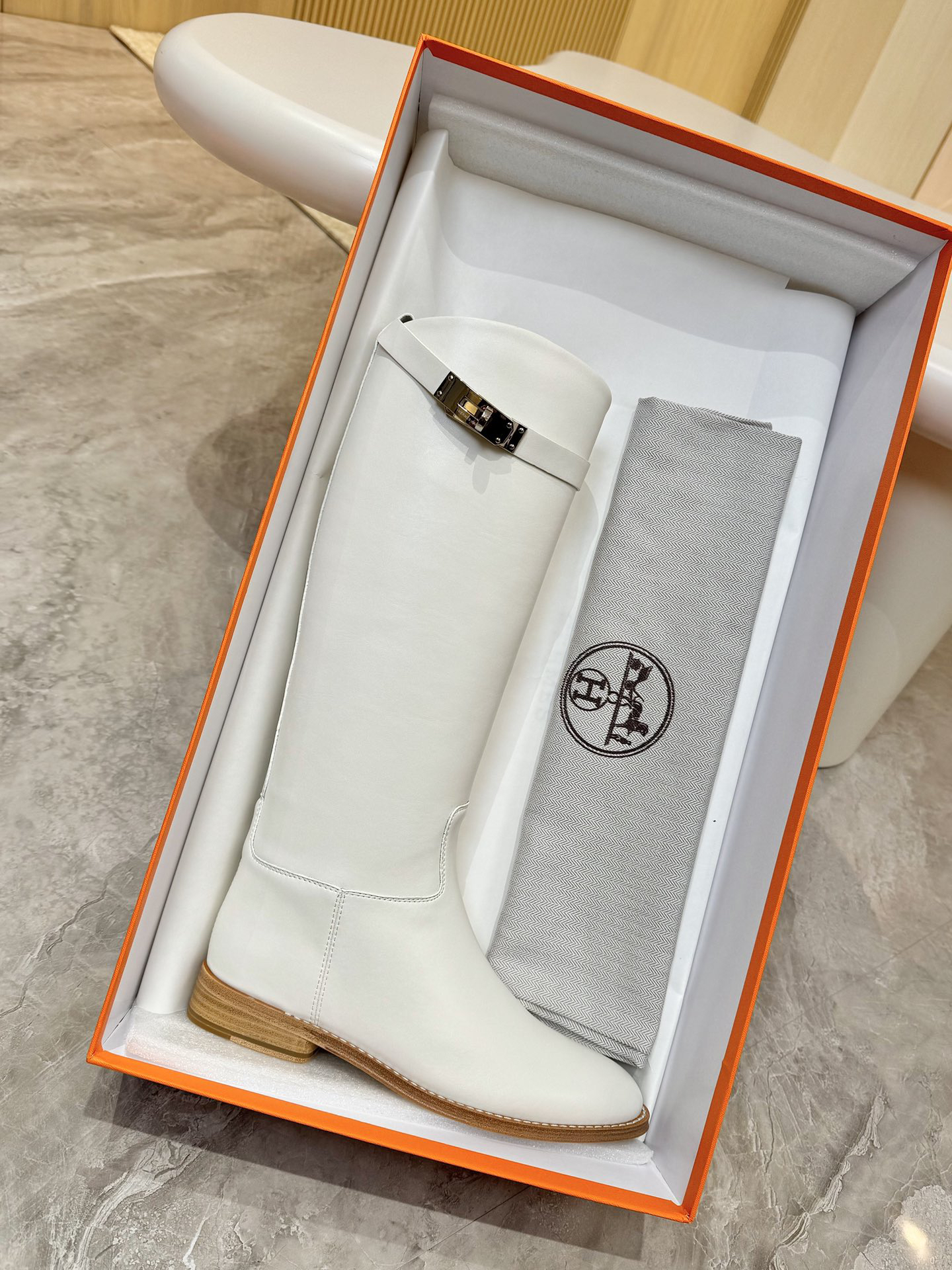 Hermes Shoes in White