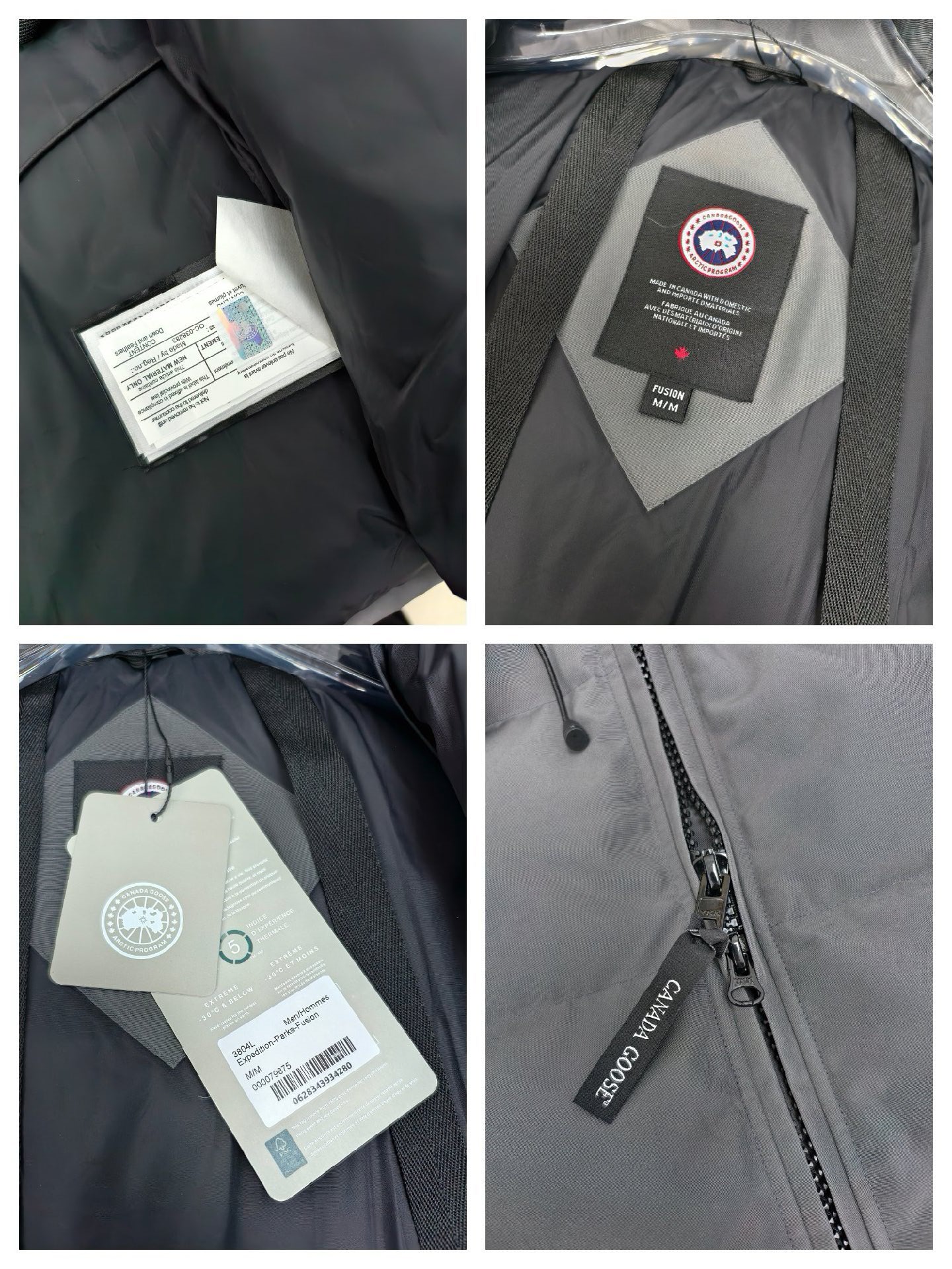 Canada Goose Down Jacket in Black