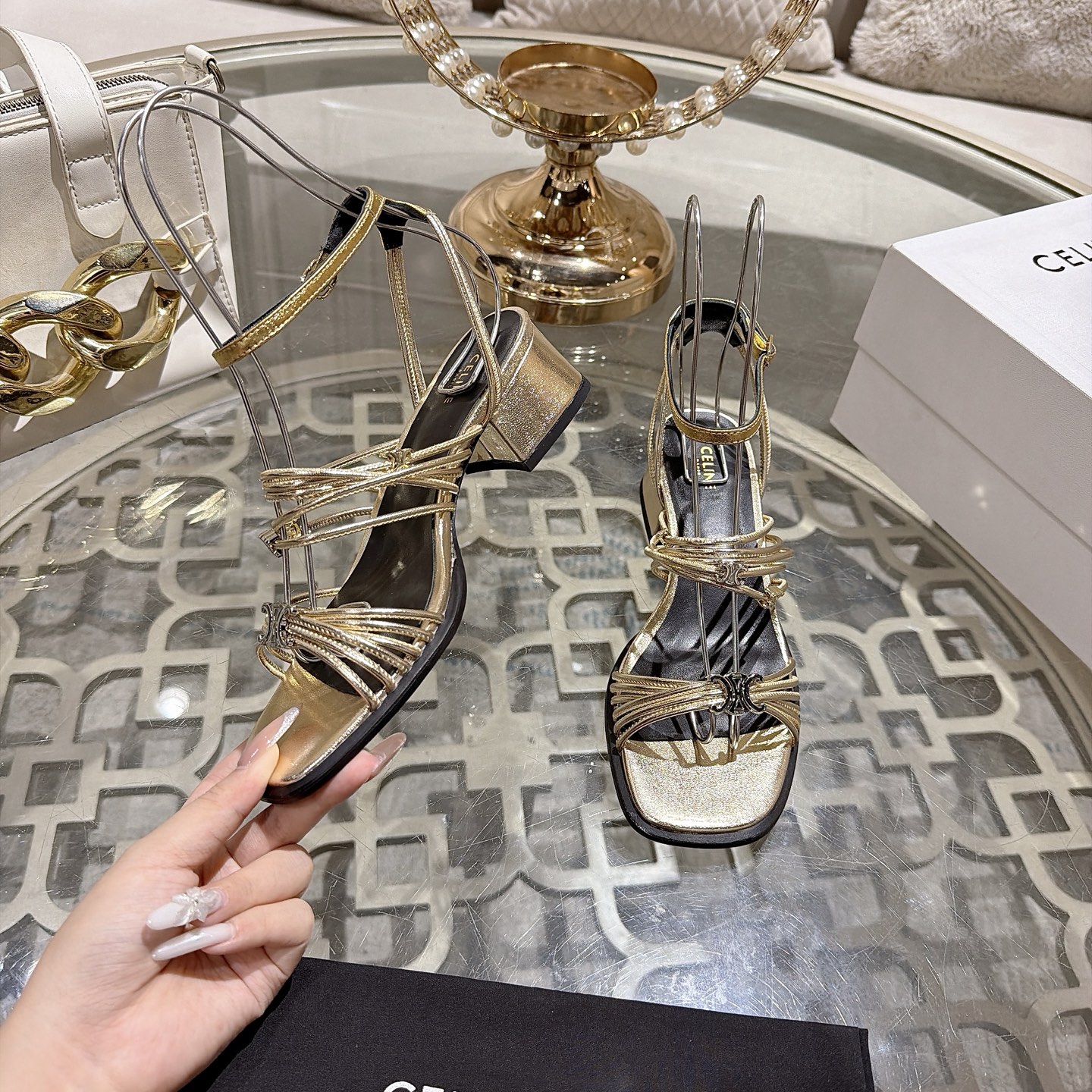 Celine Triomphe Sandals