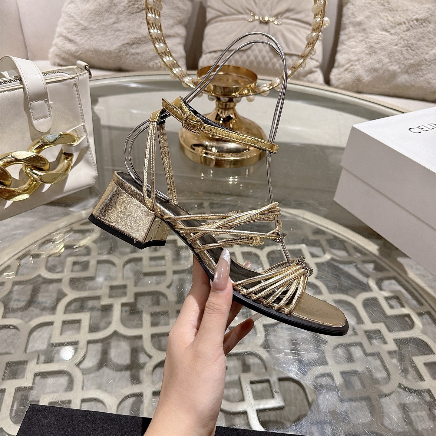 Celine Triomphe Sandals
