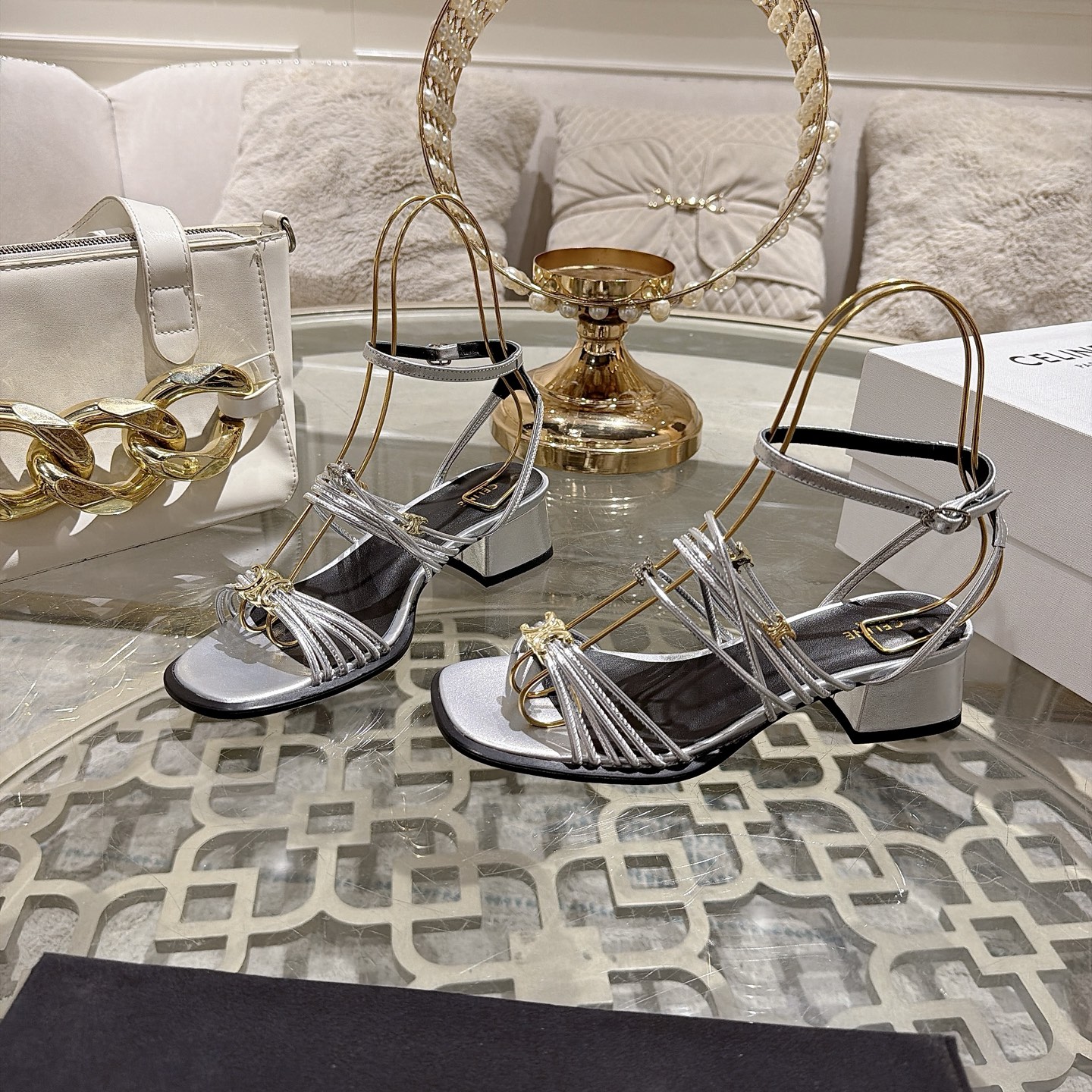 Celine Triomphe Sandals