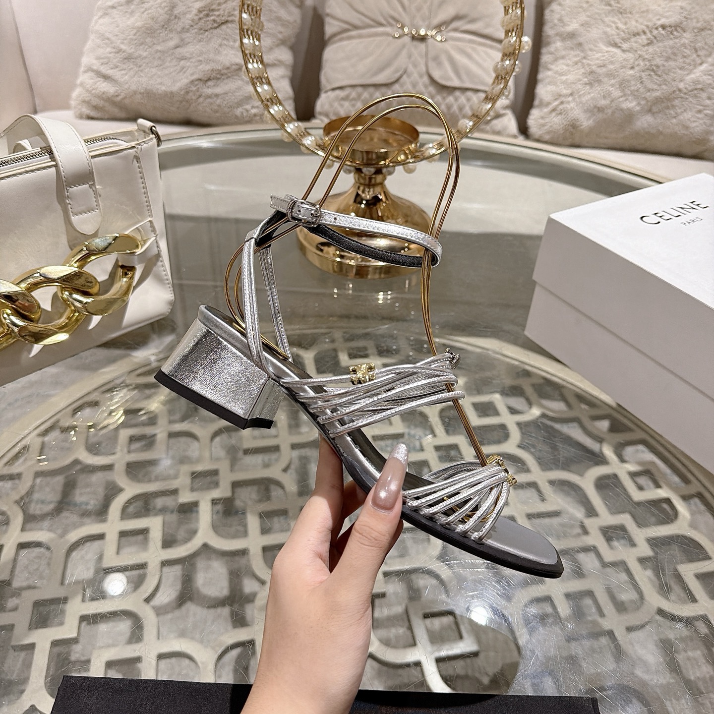 Celine Triomphe Sandals