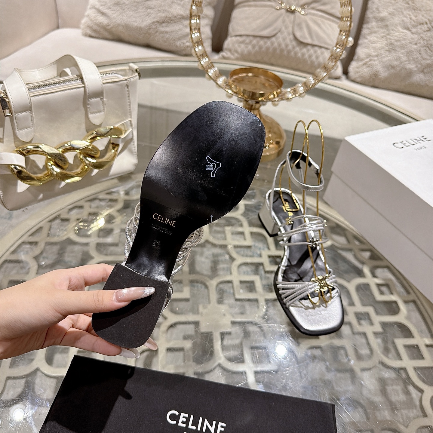Celine Triomphe Sandals