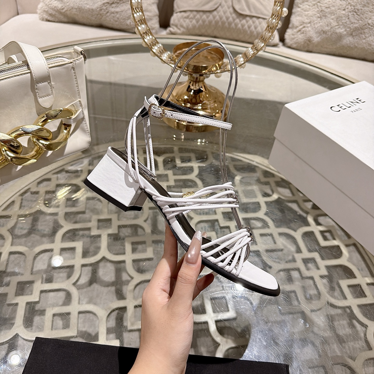Celine Triomphe Sandals