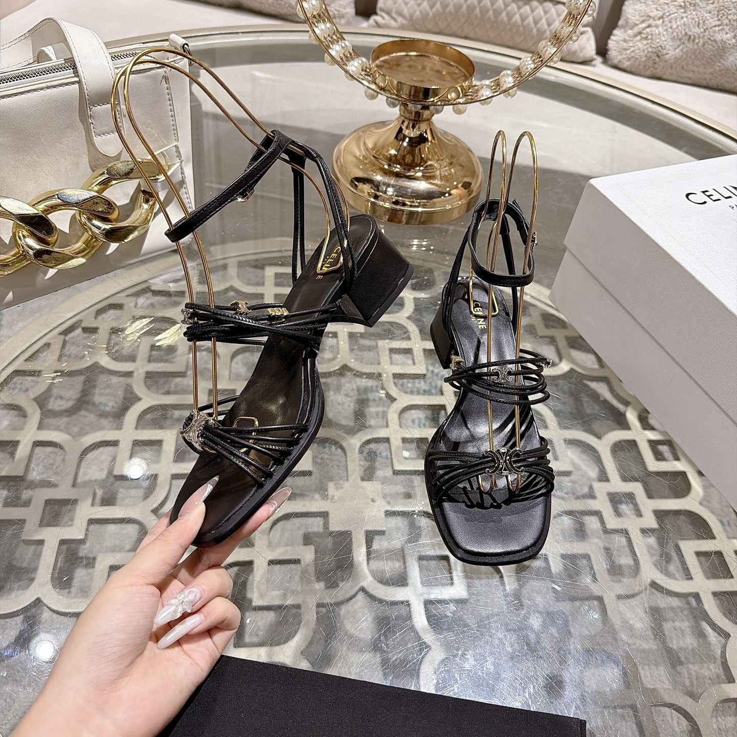 Celine Triomphe Sandals