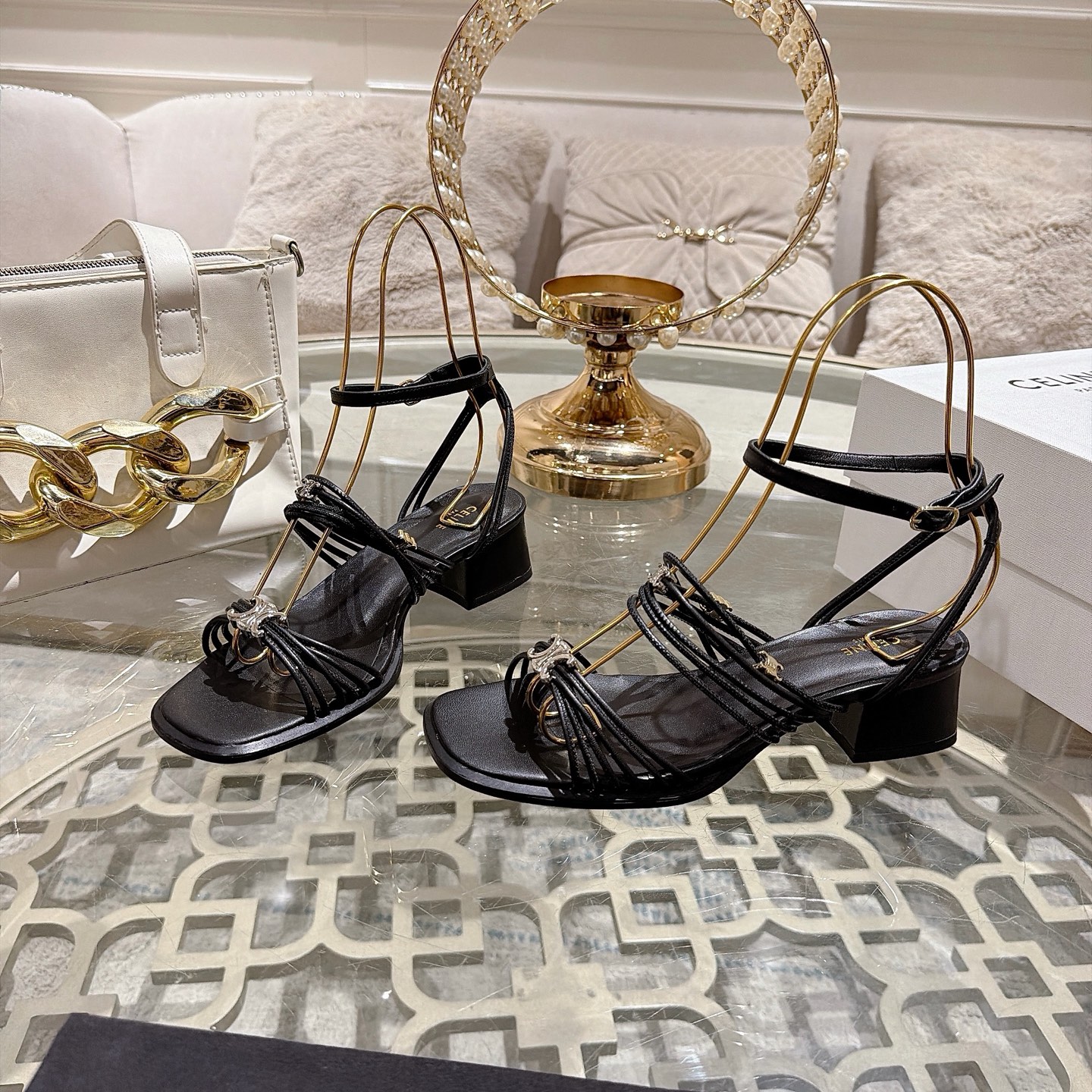 Celine Triomphe Sandals