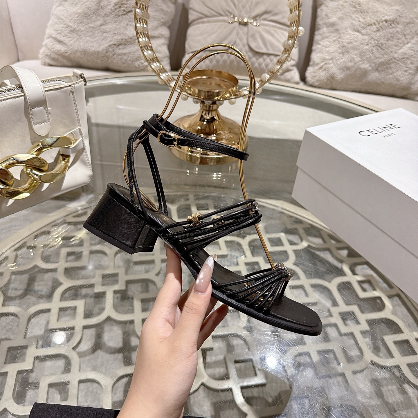 Celine Triomphe Sandals