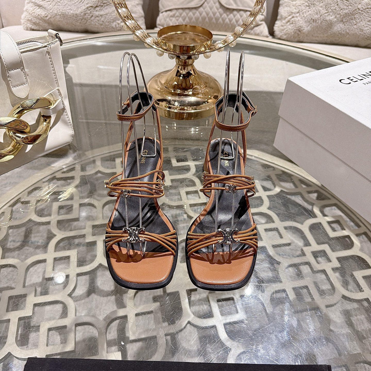 Celine Triomphe Sandals