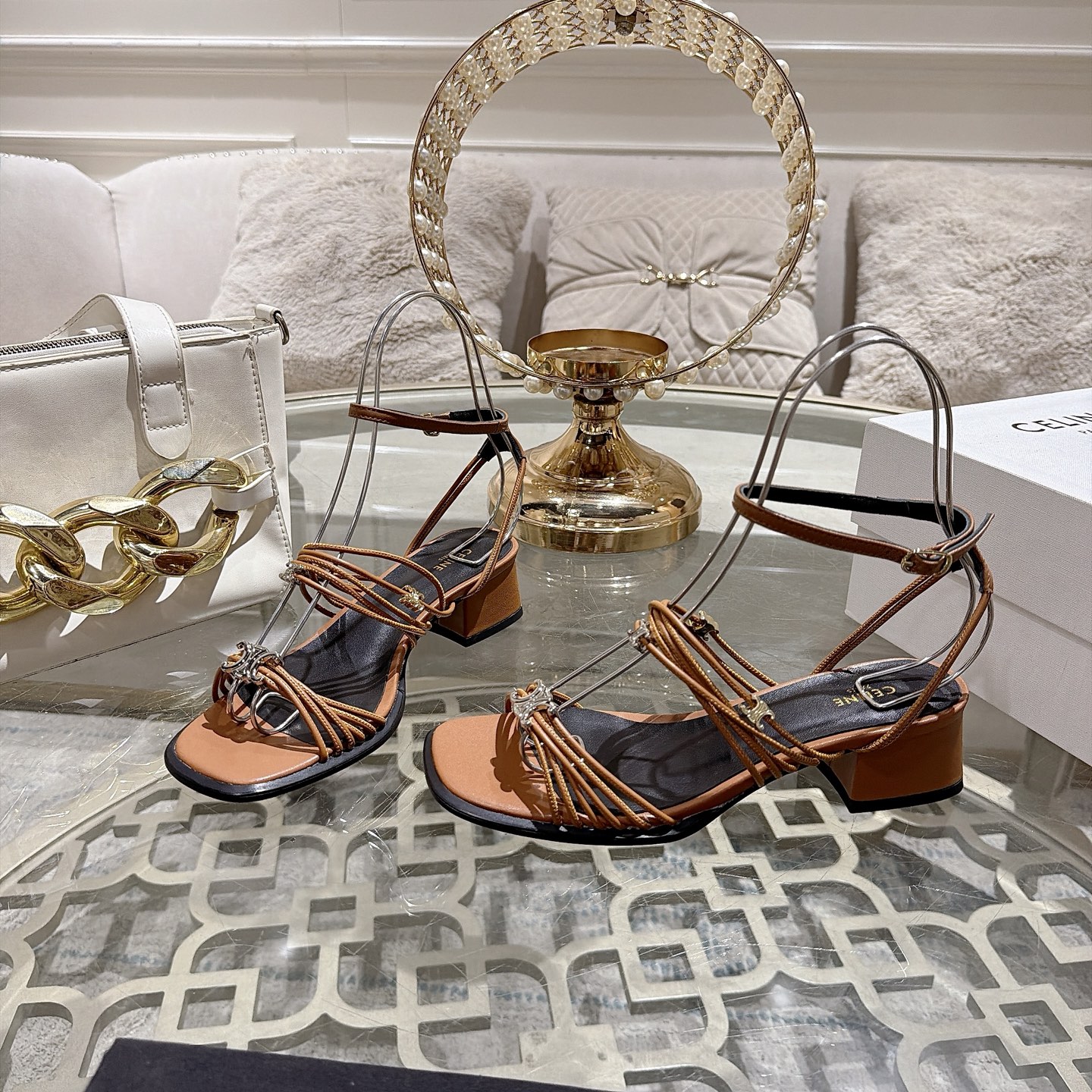 Celine Triomphe Sandals