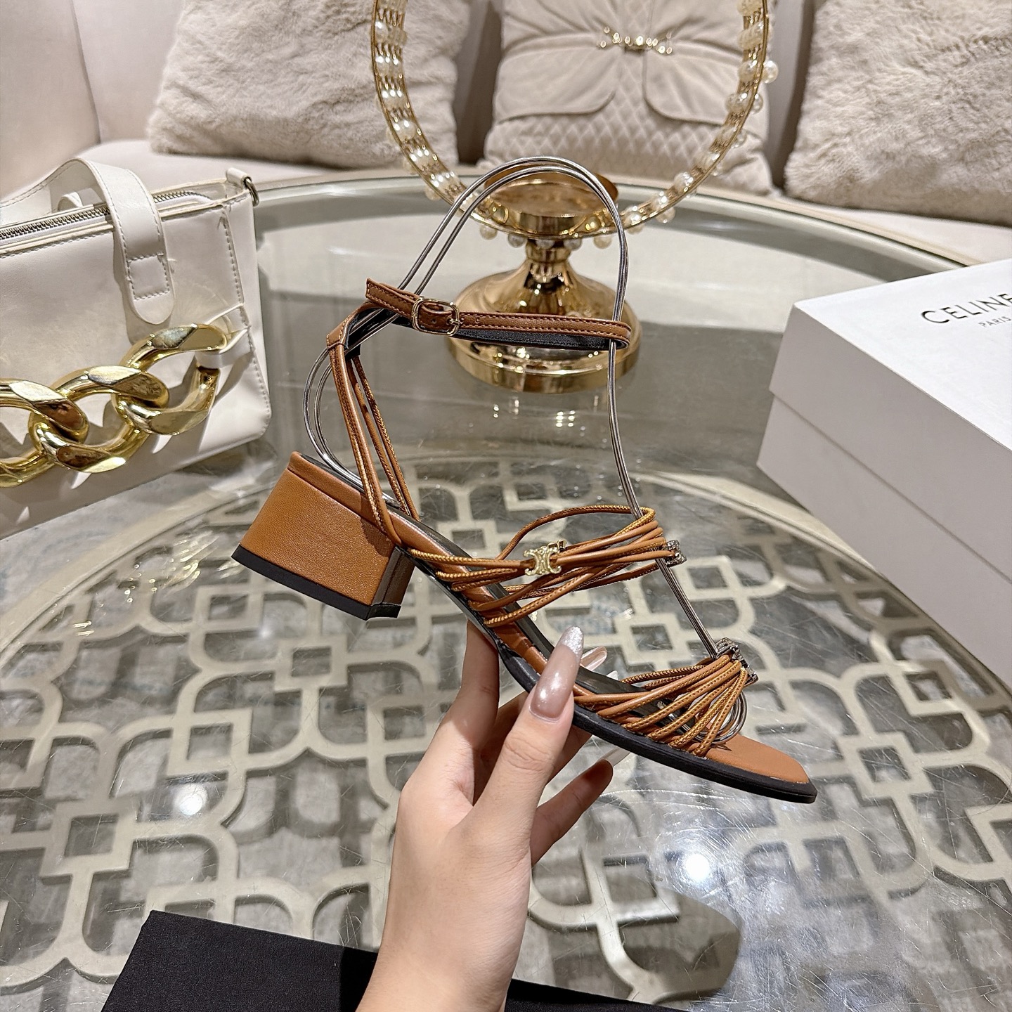 Celine Triomphe Sandals