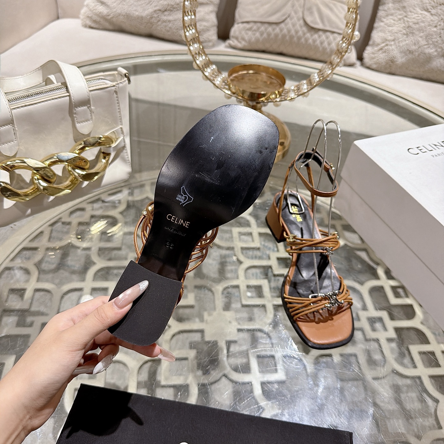 Celine Triomphe Sandals