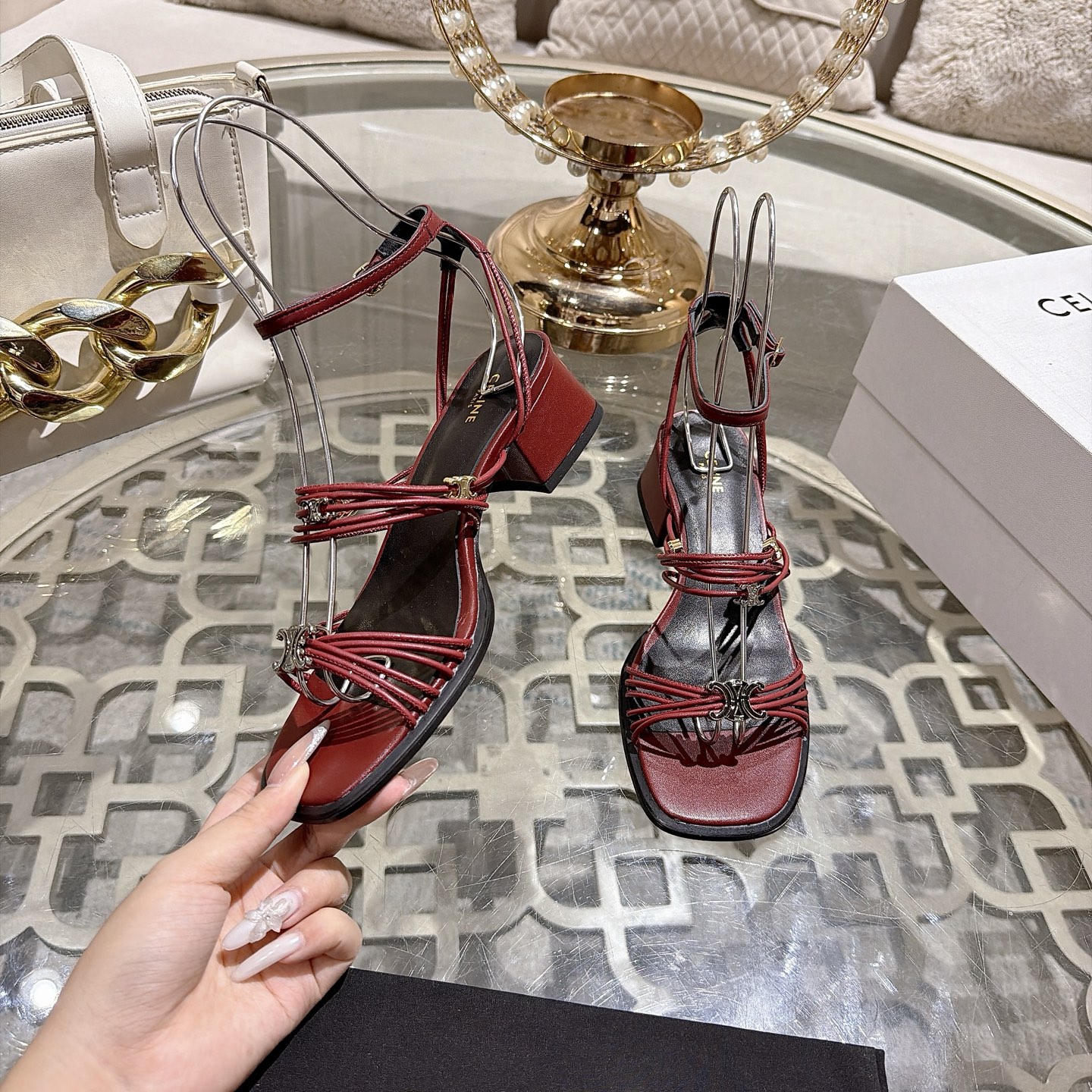 Celine Triomphe Sandals