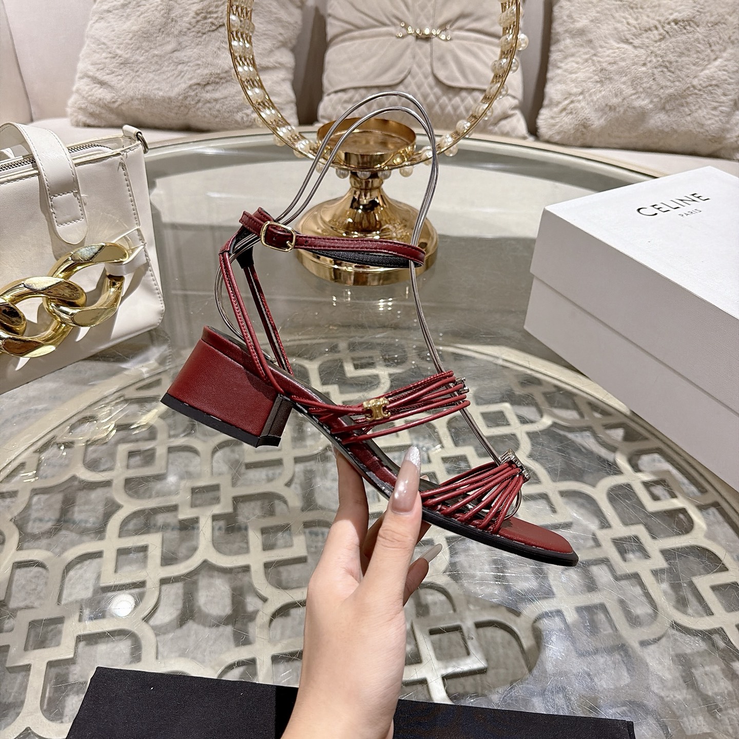 Celine Triomphe Sandals