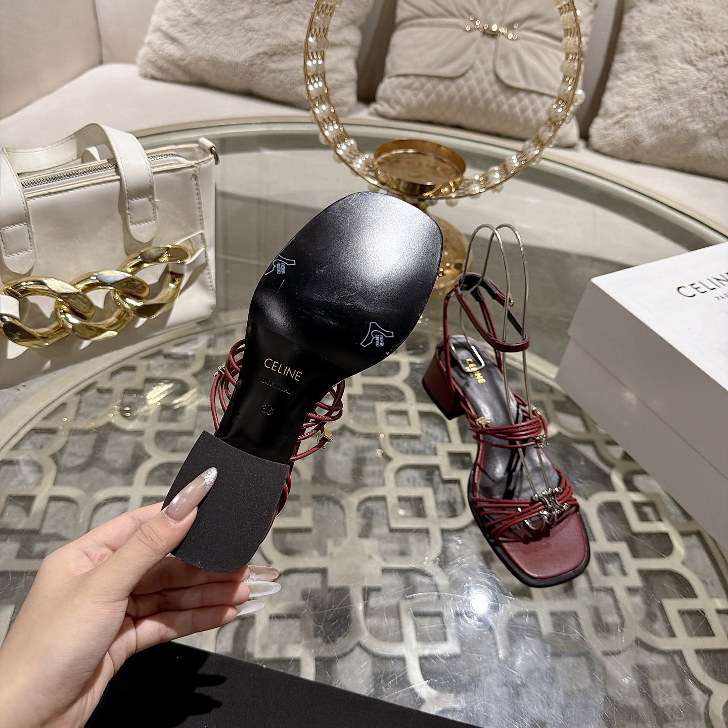 Celine Triomphe Sandals