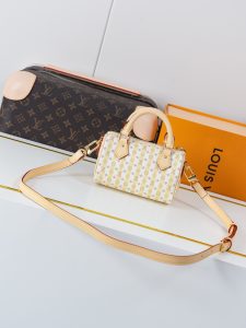 Louis Vuitton Nano Speedy Shoulder Bag M29030 in White