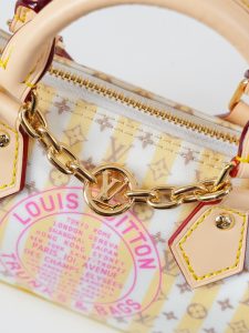 Louis Vuitton Nano Speedy Shoulder Bag M29030 in White