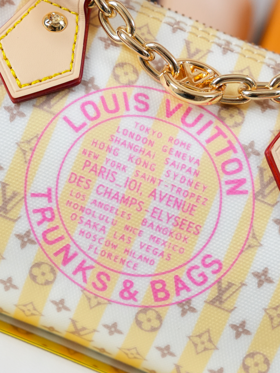Louis Vuitton Nano Speedy Shoulder Bag M29030 in White