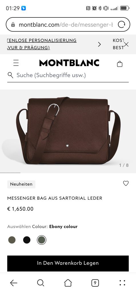 Messenger Bag 222931 in Brown