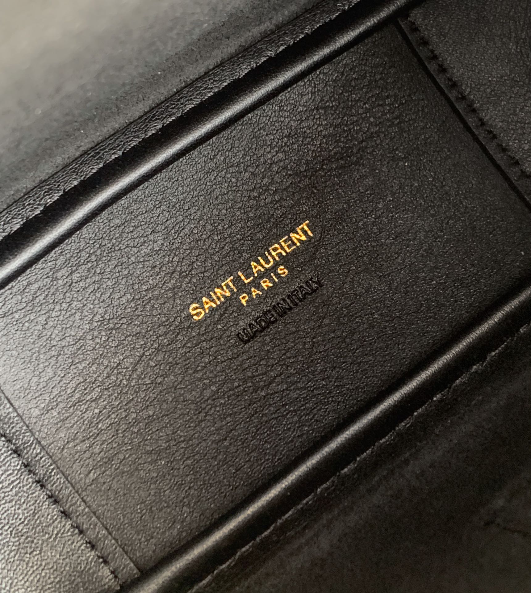 YSL Card Holder 809461 in Black