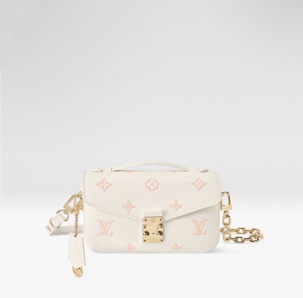 Louis Vuitton Pochette Metis East West Handbag M27575 in White