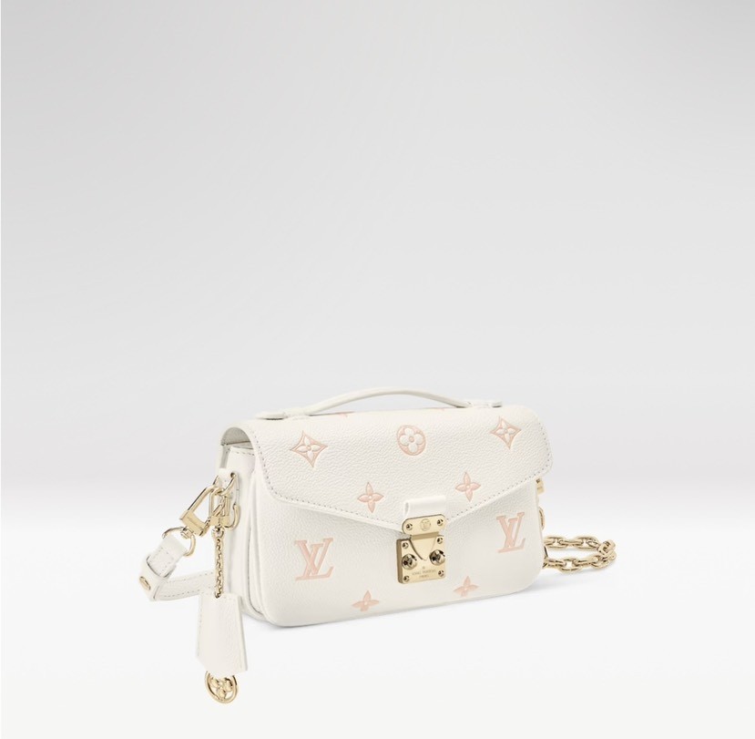 Louis Vuitton Pochette Metis East West Handbag M27575 in White